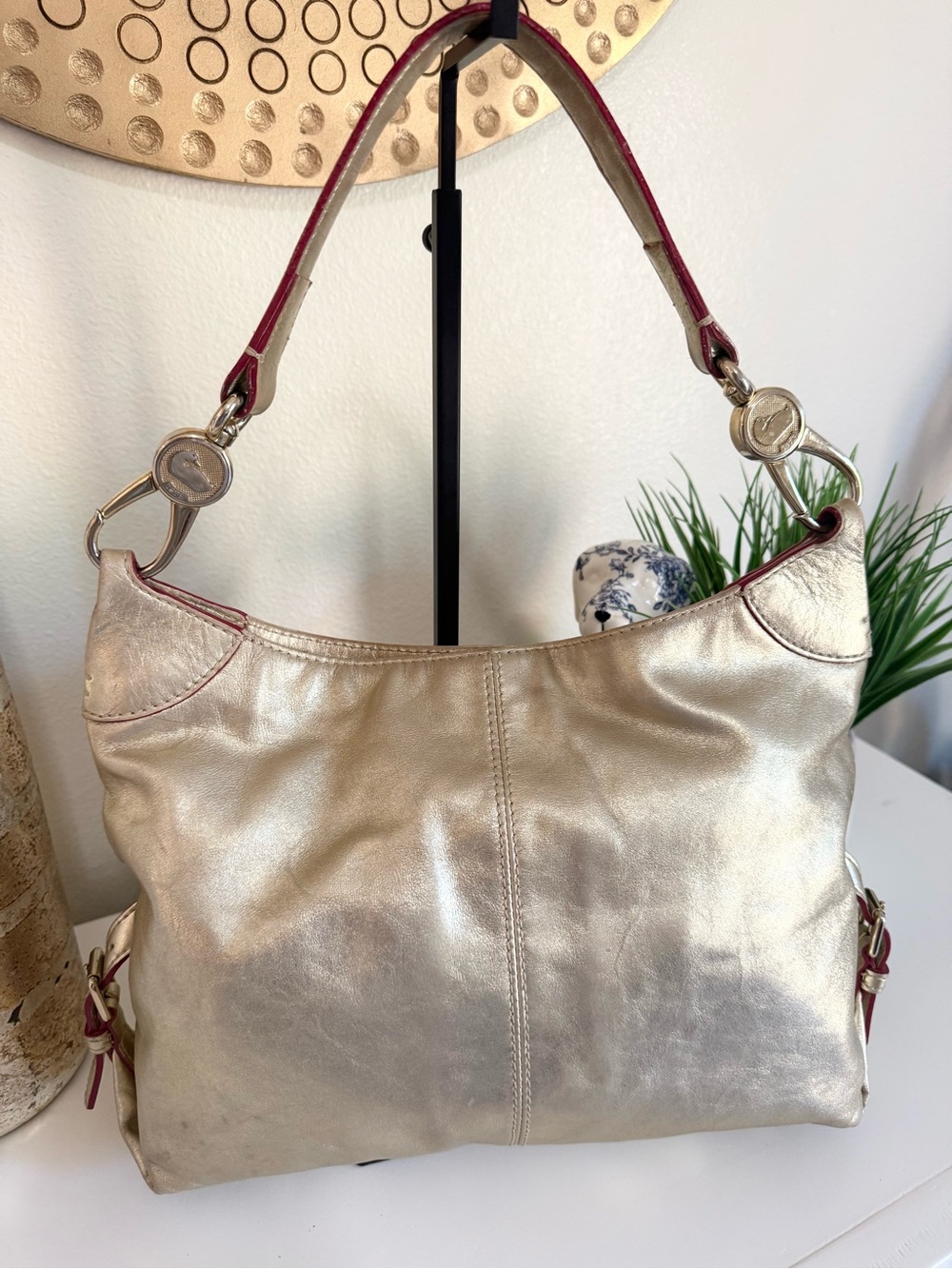 Dooney & Bourke Metallic Gold Shoulder Bag